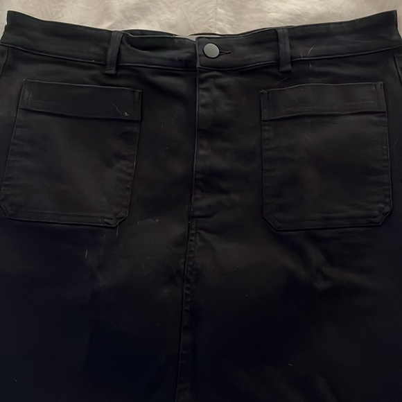 Everlane Black A-Line Patch Pocket Mini Skirt 16 - Picture 2 of 11